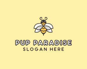 Yellow Honey Bee  logo design