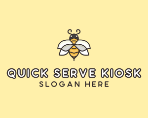 Yellow Honey Bee  logo design