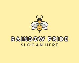 Yellow Honey Bee  logo design