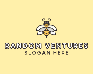 Yellow Honey Bee  logo design