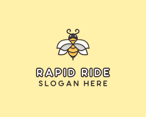 Yellow Honey Bee  logo design