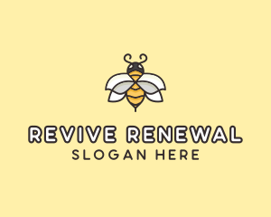 Yellow Honey Bee  logo design