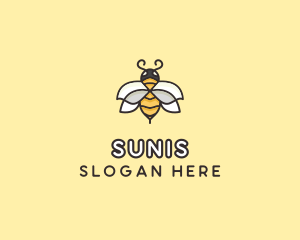 Yellow Honey Bee  logo design