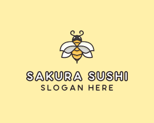 Yellow Honey Bee  logo design