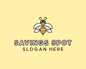 Yellow Honey Bee  logo design