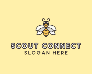 Yellow Honey Bee  logo design