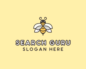 Yellow Honey Bee  logo design