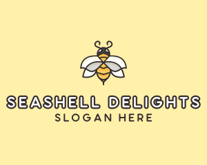 Yellow Honey Bee  logo design