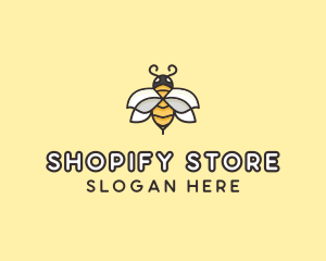 Yellow Honey Bee  logo design