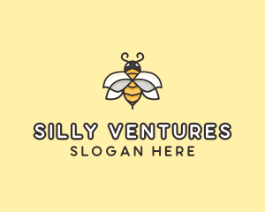 Yellow Honey Bee  logo design