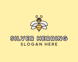 Yellow Honey Bee  logo design