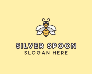 Yellow Honey Bee  logo design