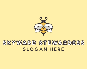 Yellow Honey Bee  logo design