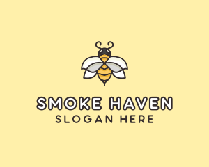 Yellow Honey Bee  logo design