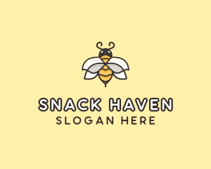 Yellow Honey Bee  logo design