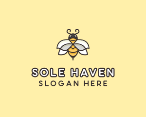 Yellow Honey Bee  logo design