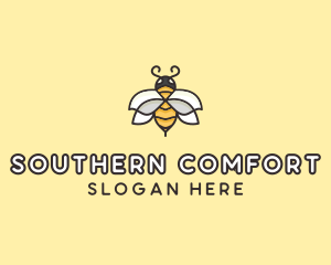 Yellow Honey Bee  logo design