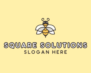 Yellow Honey Bee  logo design