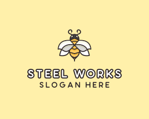 Yellow Honey Bee  logo design