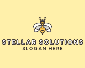 Yellow Honey Bee  logo design