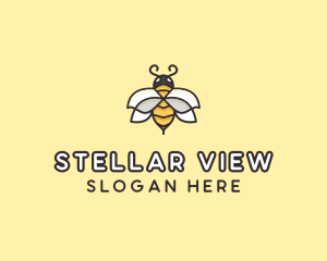 Yellow Honey Bee  logo design