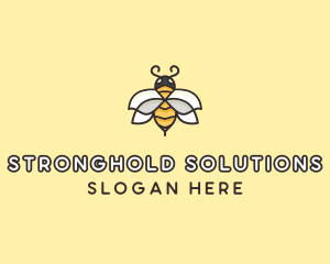 Yellow Honey Bee  logo design