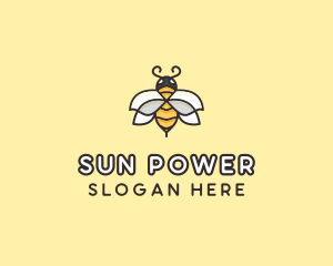 Yellow Honey Bee  logo design