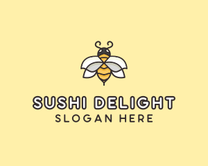 Yellow Honey Bee  logo design