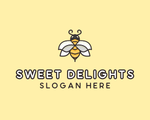 Yellow Honey Bee  logo design