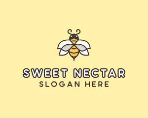 Yellow Honey Bee  logo design