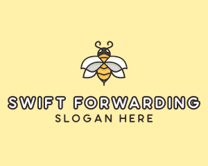 Yellow Honey Bee  logo design