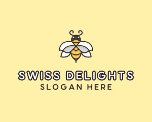 Yellow Honey Bee  logo design