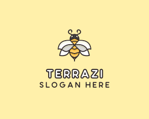 Yellow Honey Bee  logo design