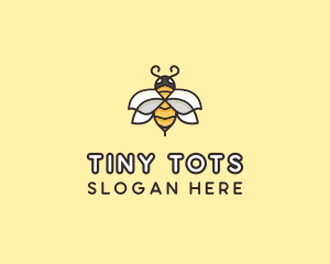 Yellow Honey Bee  logo design