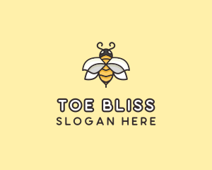 Yellow Honey Bee  logo design