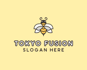 Yellow Honey Bee  logo design