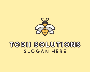 Yellow Honey Bee  logo design