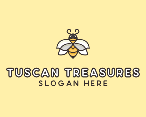 Yellow Honey Bee  logo design