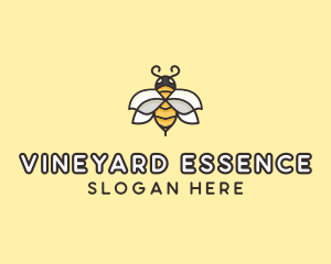 Yellow Honey Bee  logo design