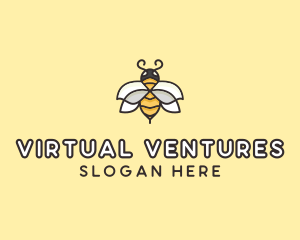 Yellow Honey Bee  logo design