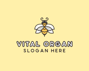 Yellow Honey Bee  logo design