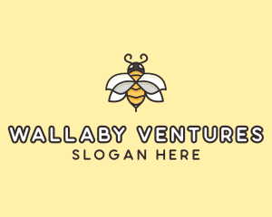 Yellow Honey Bee  logo design