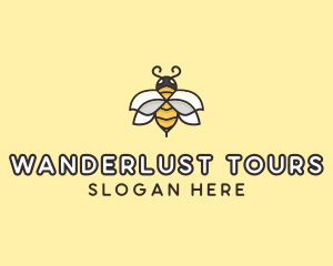 Yellow Honey Bee  logo design