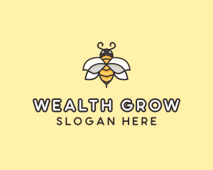 Yellow Honey Bee  logo design