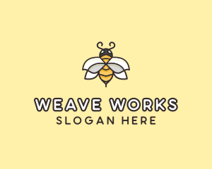 Yellow Honey Bee  logo design