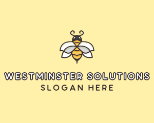 Yellow Honey Bee  logo design