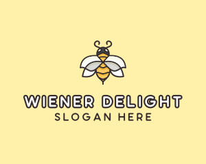 Yellow Honey Bee  logo design