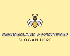 Yellow Honey Bee  logo design