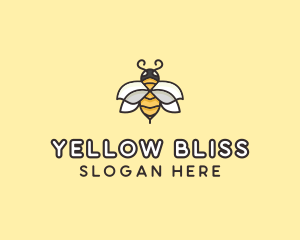 Yellow - Yellow Honey Bee logo design