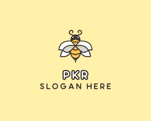 Yellow Honey Bee  logo design